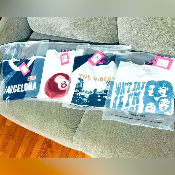 4 New Edikted Tee Shirts Size M Brand New in Original Bag - Picture 6 of 7